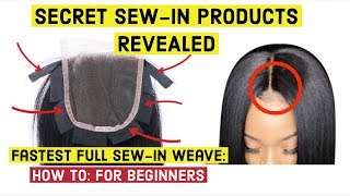 How To Do: Full Sew-In Weave In 10 Minutes –Tutorial + New Lace Closure