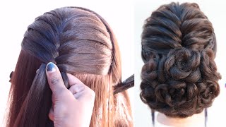 New-Fashioned Juda Hairstyle For Bridal | Cute Updo Hairstyle | Hairstyle For Wedding | Hairstyle