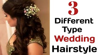 3 Different Wedding Hairstyle | Easy Wedding Hairstyle | New Hairstyle |Hairstyles