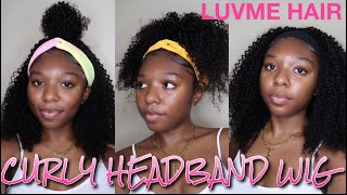 Jerry Curl Headband Wig Install + Review Ft. Luvme Hair