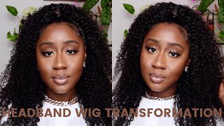 Transforming My Headband Wig | Half Up Half Down Protective Style