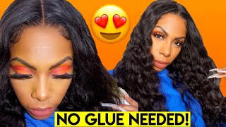 Highly Requested! Glueless Wig Elastic Band Method! Lace Closure Wig Install & Styling Allove Hair