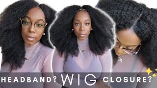  Chile...Lace On A Headband Wig?  Hide The Band, Closure Wig! Ygwigs Kinky Curly Lace Headband Wig