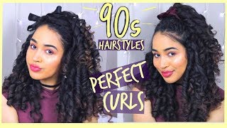 90'S Hairstyles With Perfect Heatless Ringlet Curls Ft. Curlformers!