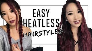 Quick And Easy Heatless Hairstyles! 2016