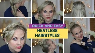 7 Quick And  Easy Heatless Hairstyles In Minutes