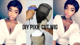 Quick Weave: Diy Lace Frontal Wig | Pixie Cut | Charleston Mekwunye