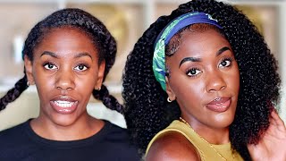 Headband Wig For Natural Hair?! It Doesn'T Get Much Easier Than This!