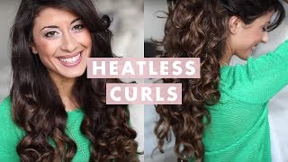 Heatless Curls Hair Tutorial