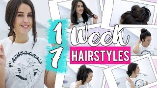 My Easy Everyday Hairstyles | 1 Week 7 Hairstyles | Patry Jordan