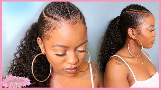 How To: Curly Ponytail With Braids