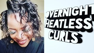 Overnight Heatless Curls For Relaxed Hair| Bantu Knots|Kenyan Youtuber |Miss Furaha
