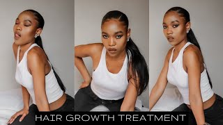 Hair Growth Treatment For Relaxed Hair| Relaxed Hairstyles| Protective Hairstyles