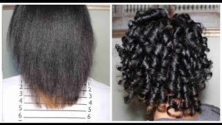 New Hair Journey | Heatless Curls On Relaxed Hair | Journeytowaistlength