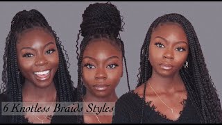 Ways To Style Bohemian Goddess Braids | Long Knotless Braids