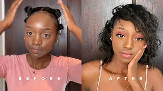 How To Get Heatless Waves/Curls On Relaxed Hair (4C) || South African Youtuber