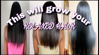 Relaxed Hair Journey| Grow Long Hair In 6 Months!!