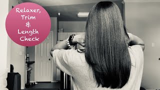 Relaxer, Length Check And Trim Update | Healthy Relaxed Hair
