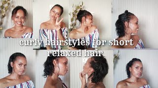 Simple Curly Hairstyles For Short Hair/Curly Hairstyles For Short Relaxed Hair/Relaxed Hair 2020