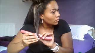 Heatless Hairstyle For Regrowth On Relaxed Hair