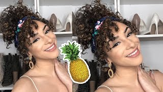 Pineapple Hair Tutorial | Easy Curly Hairstyle