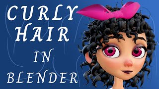 How To Make Curly Hairstyles Without Particles In Blender | Blender Hair Tutorial