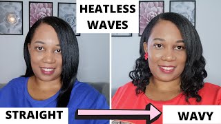 Heatless Waves | Half Braidout |  Relaxed Hair