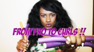 How To : Style Your Frizzy Hair Using Foam Rollers!!!