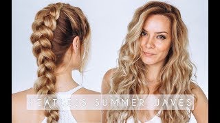 Heatless Summer Waves Hair Tutorial | Dutch Braid Hair Tutorial | Shonagh Scott