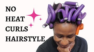 How To Use Flexi Rods To Get No Heat Hairstyle On Relaxed Hair