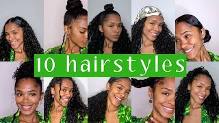 10 Easy Hairstyles For Curly Hair || Natural Curly Hairstyles