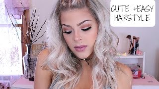 Cute & Easy Hairstyle Tutorial | Braids & Curls | Valerie Pac
