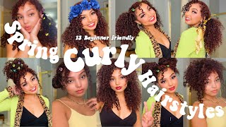 13 Beginner Friendly Spring Curly Hairstyles + Tutorials | 2022