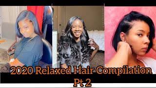 Relaxed Hair Compilation ‍♀️ ||Part 3|| 2020/2021 Relaxed Hairstyles ||Instagram Compilation