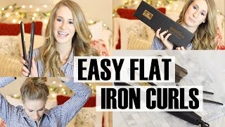 Easy Everyday Flat Iron Curls (How I Tame My Frizzy Hair)