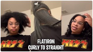 How To : Flatiron Natural Hair