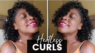 Heatless Flexi Rod Curls On Relaxed Hair  | How To Curl Your Hair Without Heat.