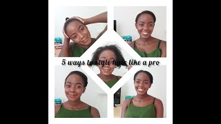 5 Hairstyles|Relaxed Or Unrelaxed Hair