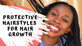 All About Best Protective Hairstyles For Relaxed Hair Growth | Ghanaian Youtuber