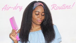 How I Air-Dry My Hair |Relaxed Hair| By Jess