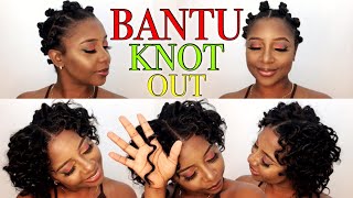 Bantu Knots On Relaxed Hair| Heatless Curls On Relaxed| Chinee Bump| Petite C