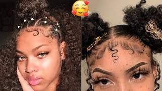 4C Curly Hairstyles & Slayed Edges 2022 2022 Beautiful And Lovely Hairstyles