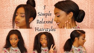 5 Easy Hairstyles For Relaxed Hair