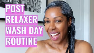 Healthy Relaxed Hair Tips: Post-Relaxer Wash Day Routine 2020 | Style Domination