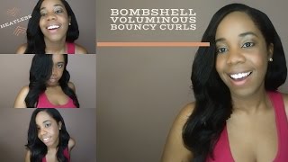 Relaxed Hair| Heatless, Bombshell, Voluminous, Longlasting Curls
