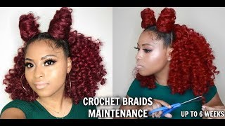 Maintenance On Crochet Braids For Weeks | Tips For Jamaican Bounce Curl Hairstyles|Nighttime Routine