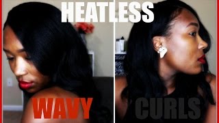 Relaxed Hair L Heatless Wavy Curls For The Holidays