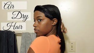 How To Air Dry Relaxed Hair