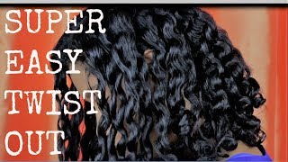 Super Easy Twist Out | Relaxed Hair