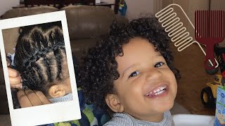 Toddler Boy Hairstyles 07 || #Toddlerhairstyles #Boyhairstyles #Cantu #Curlyhair #Braids